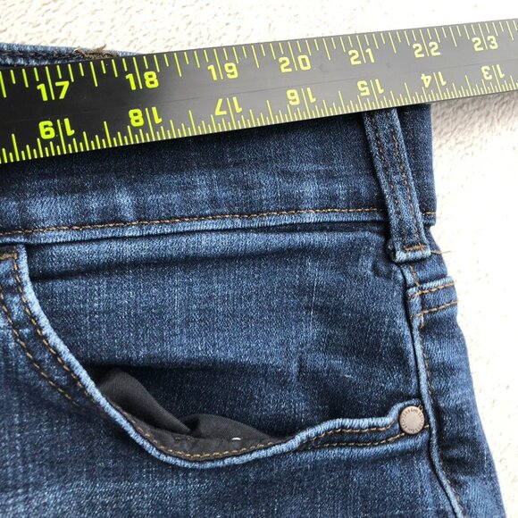 Lee Womens Jeans Plus Size 22W Petite Bootcut Mid Rise Flex Motion Denim Blue - Picture 5 of 15